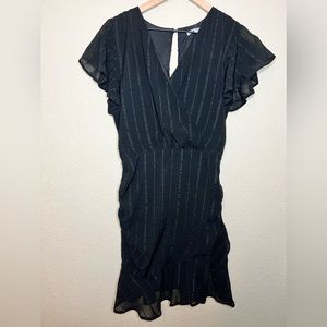 Favlux Black Ruffle Party Dress